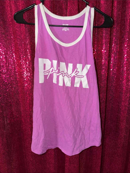 PINK Victoria's Secret Other - PINK Victoria's Secret Lilac Logo Ringer Tank